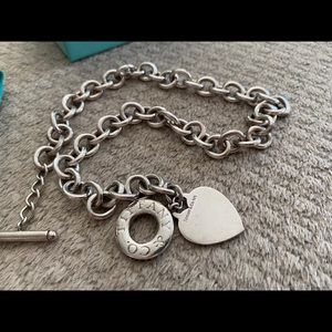 Heart Tag Toggle Necklace